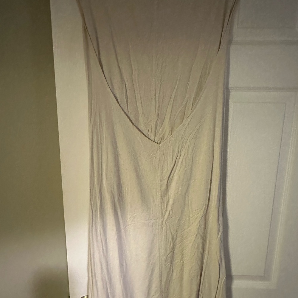 Elizabeth Suzann astral crossover dress white silk noil